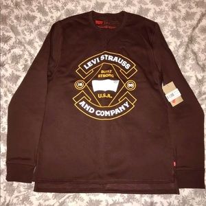 Levis Sweat Shirt, Brown Beautiful Fit